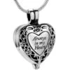 Always In My Heart Urn Locket - Stainless Steel Cremation Ashes Jewellery Urn Pendant 1 Always In My Heart Urn Locket - Stainless Steel Cremation Ashes Jewellery Urn Pendant -Ornaments Promotion Store alwaysinmyheartlocketss