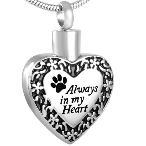 Always In My Heart Pet - Stainless Steel Ashes Jewellery Pet Pendant 3 Always In My Heart Pet - Stainless Steel Ashes Jewellery Pet Pendant