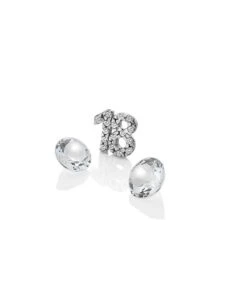 Anais Paris Anais Paris Silver 18 & White Topaz Charms