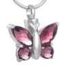 Blissful Butterfly Amethyst - Stainless Steel Cremation Ashes Jewellery Pendant 1 Blissful Butterfly Amethyst - Stainless Steel Cremation Ashes Jewellery Pendant -Ornaments Promotion Store blissfulbutterflyamythyst