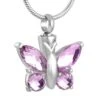 Blissful Butterfly Pink Tourmaline - Stainless Steel Cremation Ashes Pendant 2 Blissful Butterfly Pink Tourmaline - Stainless Steel Cremation Ashes Pendant -Ornaments Promotion Store blissfulbutterflytourmaline 1