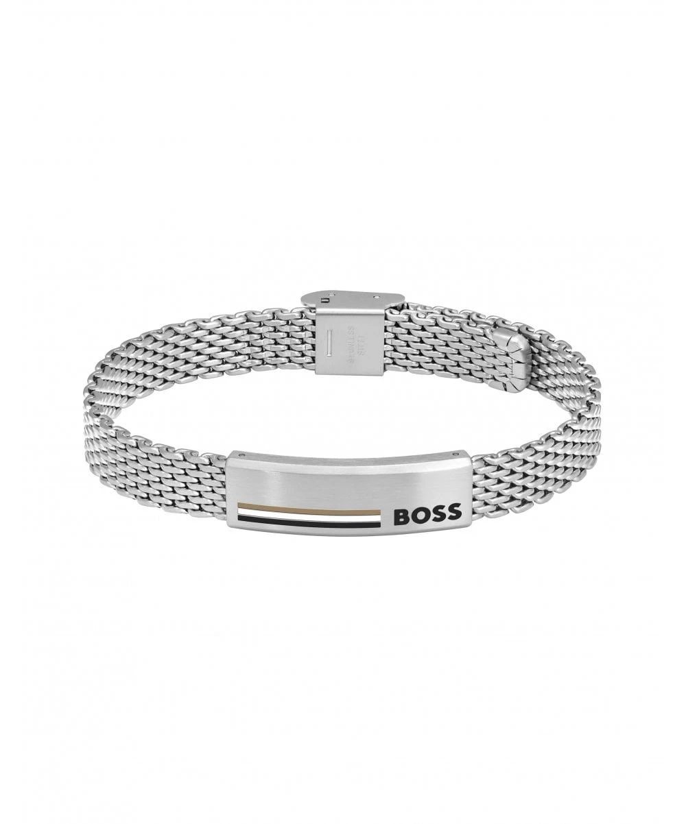 BOSS BOSS Alen Gents Silver Tone Bracelet 3 BOSS BOSS Alen Gents Silver Tone Bracelet