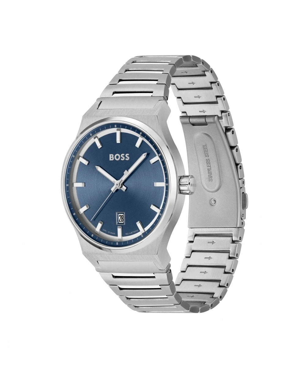 BOSS BOSS Candor Blue Dial Gents Bracelet Watch 4 BOSS BOSS Candor Blue Dial Gents Bracelet Watch - Image 2