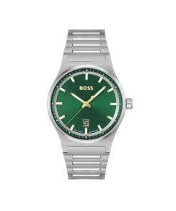 BOSS BOSS Candor Green Dial Gents Bracelet Watch