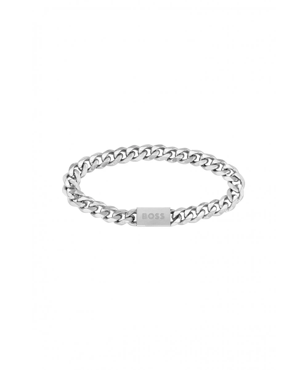 BOSS BOSS Chain Link Gents Silver Tone Bracelet 3 BOSS BOSS Chain Link Gents Silver Tone Bracelet