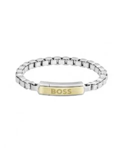 BOSS BOSS Devon Gents Two Tone Box Bracelet