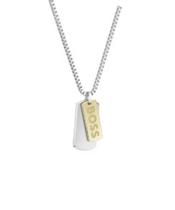 BOSS BOSS Devon Gents Two Tone Box Necklace