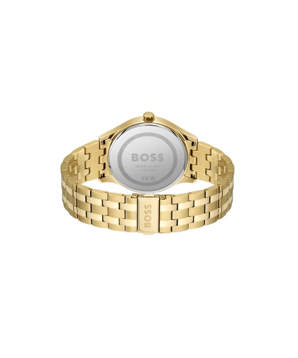 BOSS BOSS Elite Gold Plated Gents Bracelet Watch 5 BOSS BOSS Elite Gold Plated Gents Bracelet Watch - Image 3