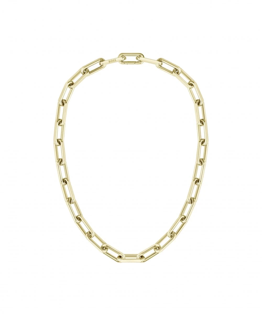 BOSS BOSS Halia Ladies Gold Tone Necklace 3 BOSS BOSS Halia Ladies Gold Tone Necklace