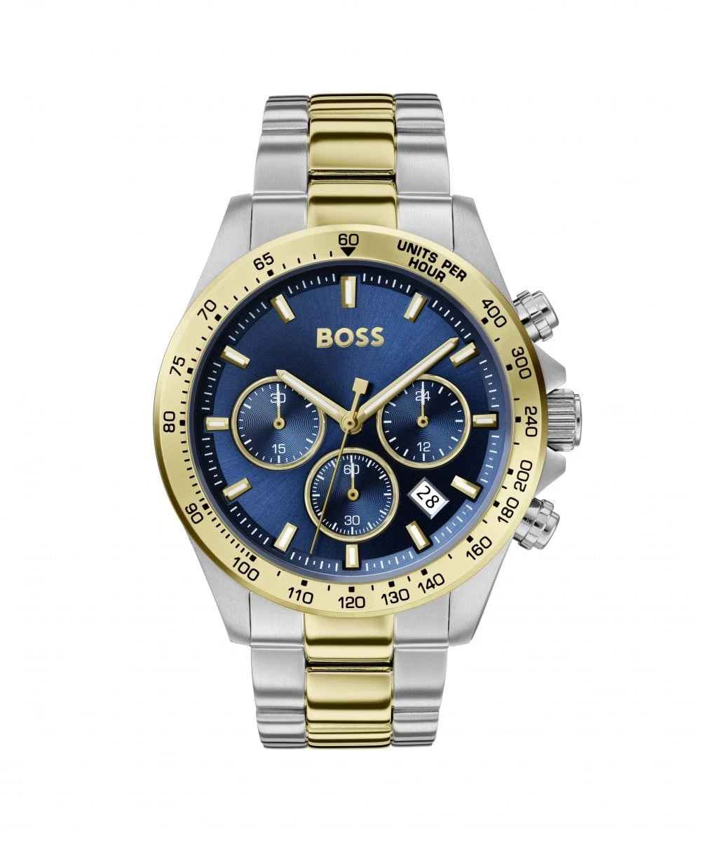 BOSS BOSS Hero Sports Blue Dial Two Tone Gents Bracelet Watch 3 BOSS BOSS Hero Sports Blue Dial Two Tone Gents Bracelet Watch
