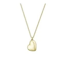 BOSS BOSS Honey Ladies Heart Gold Tone Necklace