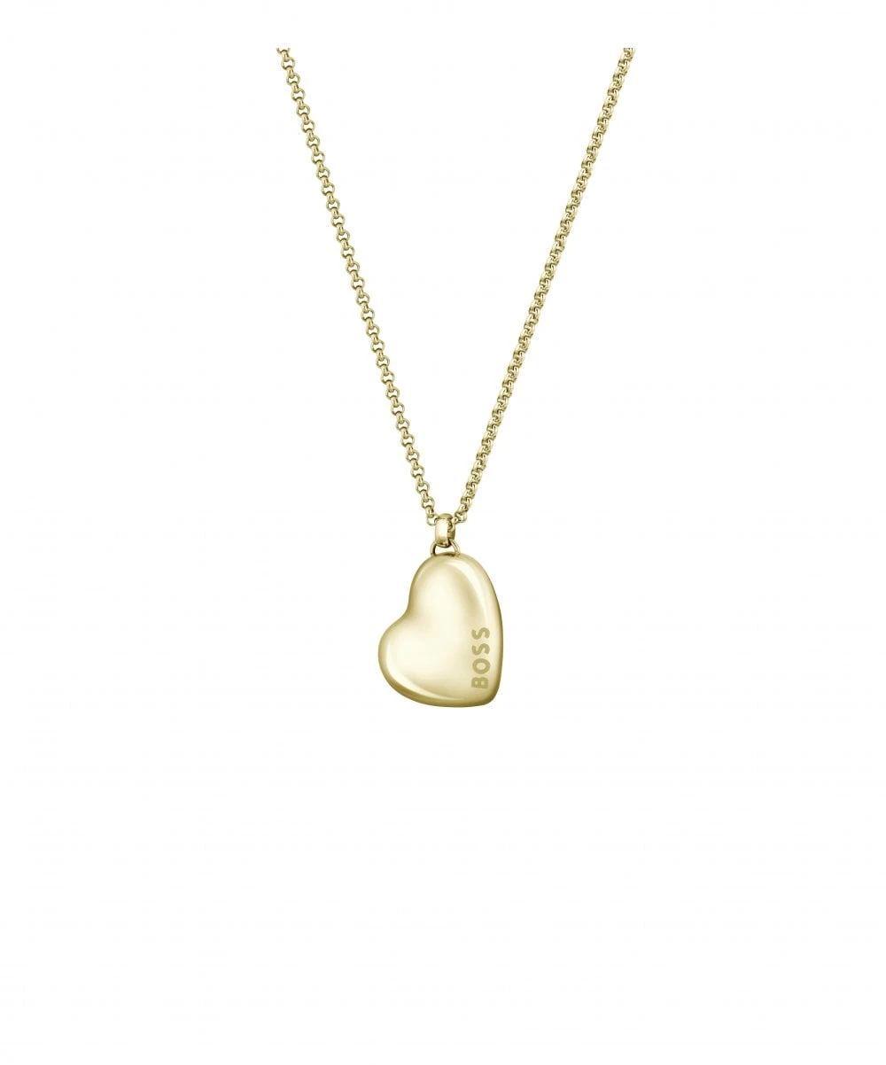 BOSS BOSS Honey Ladies Heart Gold Tone Necklace 3 BOSS BOSS Honey Ladies Heart Gold Tone Necklace