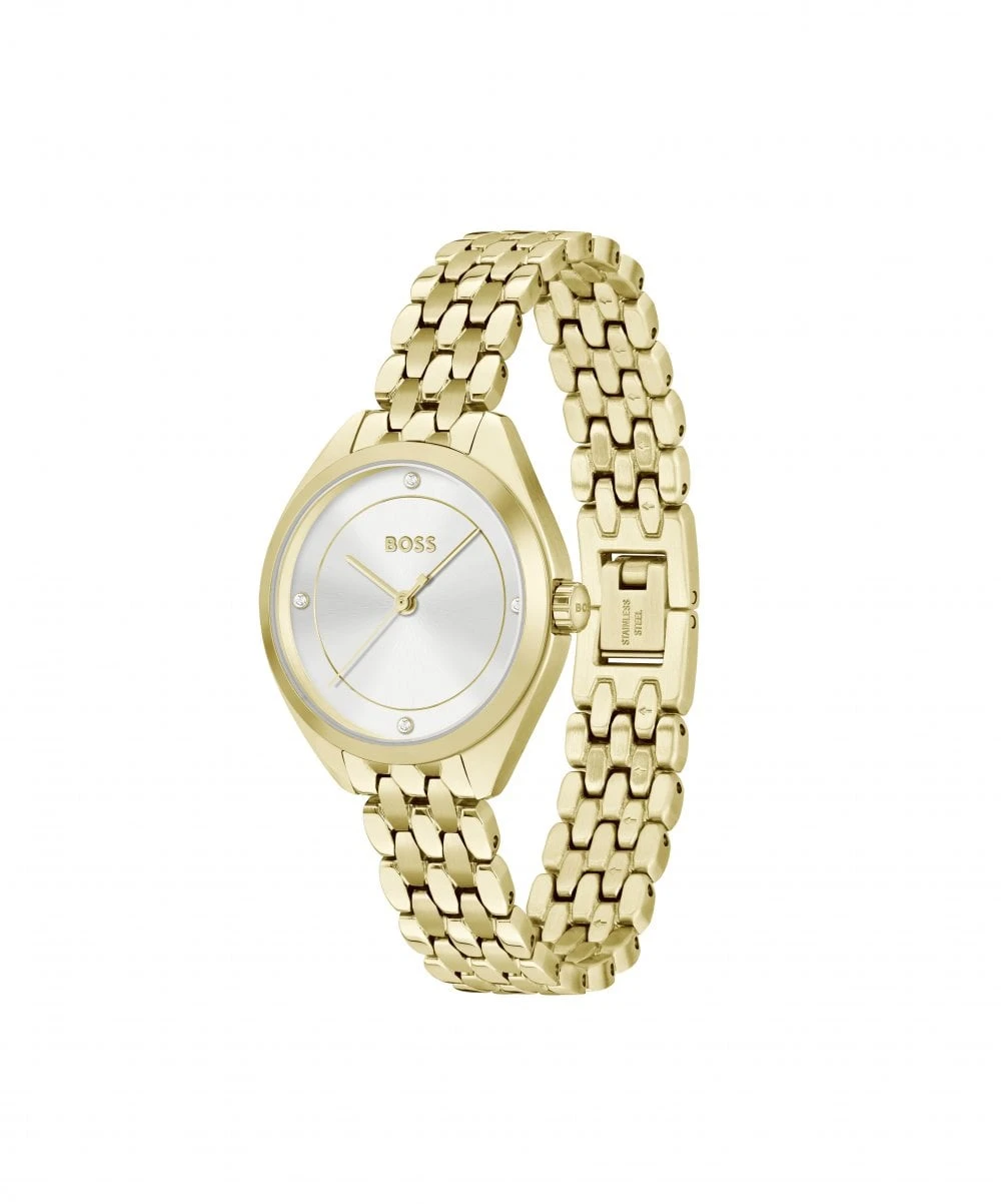BOSS BOSS Mae Gold Plated Ladies Bracelet Watch 4 BOSS BOSS Mae Gold Plated Ladies Bracelet Watch - Image 2