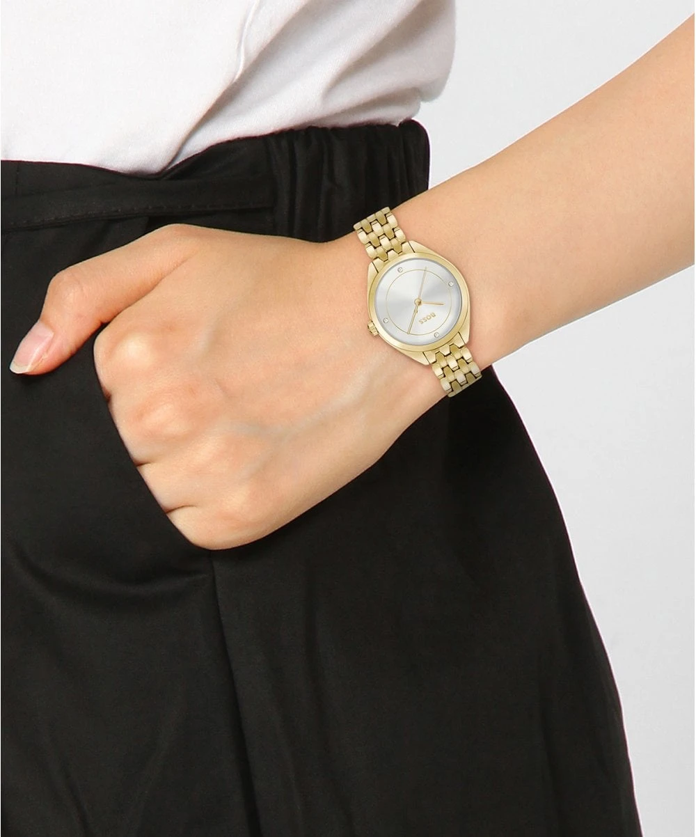 BOSS BOSS Mae Gold Plated Ladies Bracelet Watch 6 BOSS BOSS Mae Gold Plated Ladies Bracelet Watch - Image 4