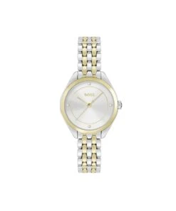BOSS BOSS Mae Two Tone Crystal Ladies Bracelet Watch