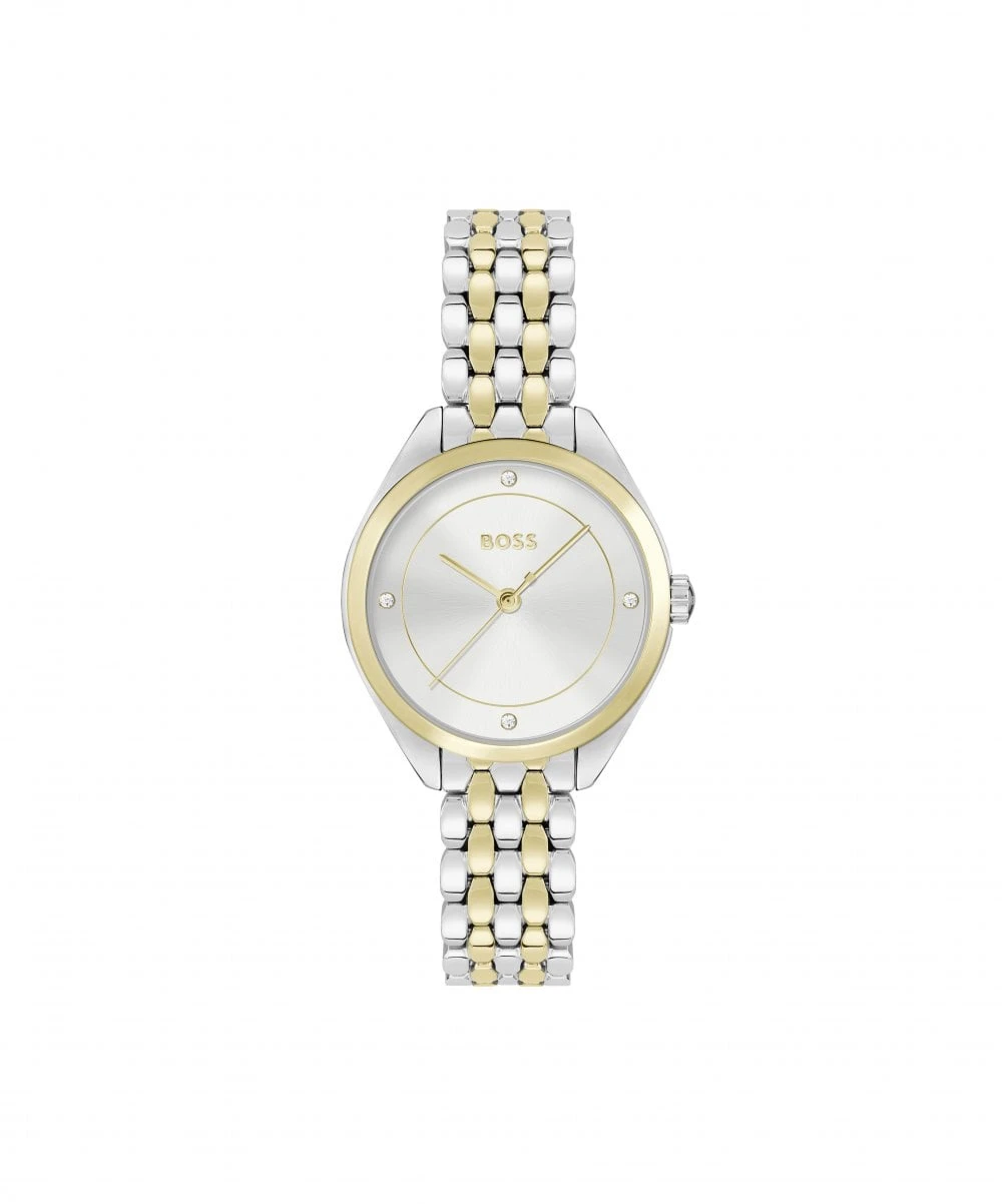 BOSS BOSS Mae Two Tone Crystal Ladies Bracelet Watch 3 BOSS BOSS Mae Two Tone Crystal Ladies Bracelet Watch