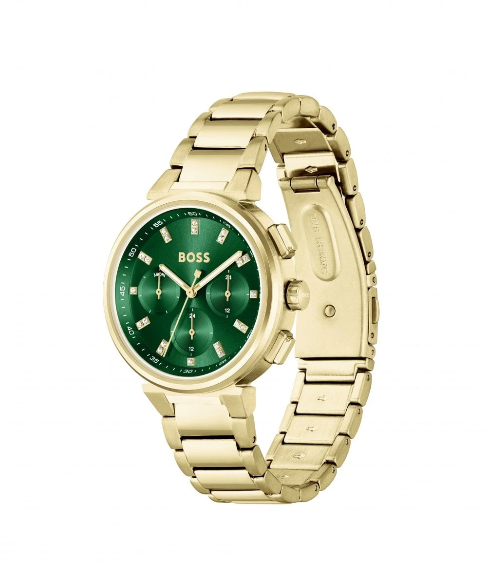 BOSS BOSS One Gold Plated Ladies Bracelet Watch 4 BOSS BOSS One Gold Plated Ladies Bracelet Watch - Image 2