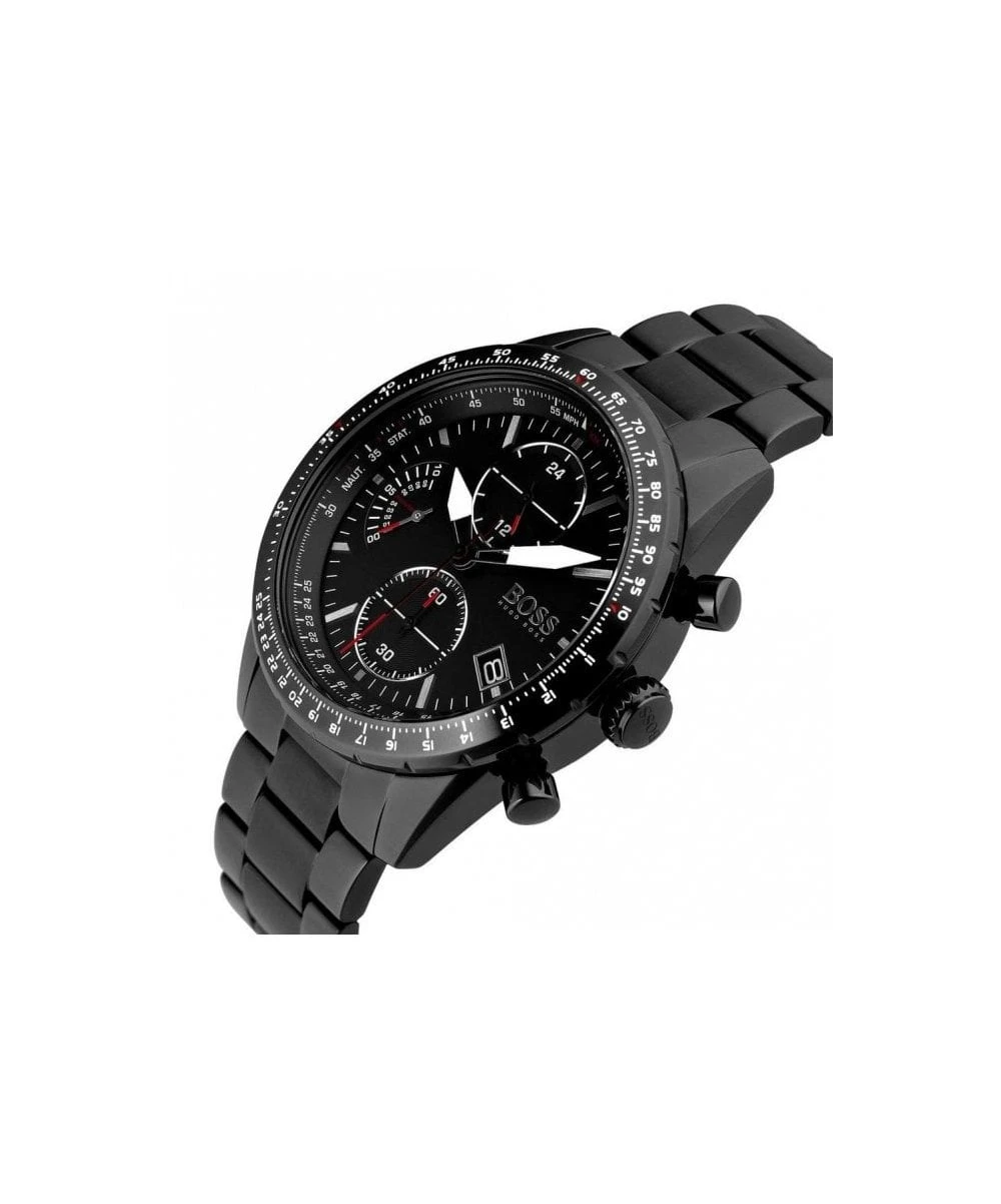 BOSS BOSS Pilot Edition Black Chronograph Gents Bracelet Watch 4 BOSS BOSS Pilot Edition Black Chronograph Gents Bracelet Watch - Image 2