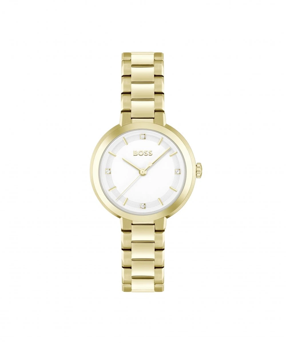 BOSS BOSS Sena Gold Plated Ladies Bracelet Watch 3 BOSS BOSS Sena Gold Plated Ladies Bracelet Watch