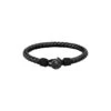 BOSS BOSS Thad Classic Gents Black Leather Bracelet -Ornaments Promotion Store boss thad classic gents black leather bracelet p5438 36857 image