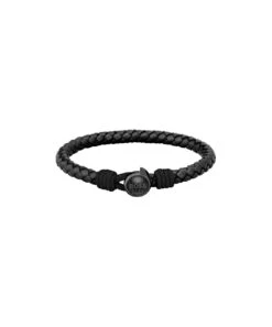 BOSS BOSS Thad Classic Gents Black Leather Bracelet