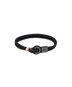BOSS BOSS Thad Sport Nylon Black Cord Gents Bracelet