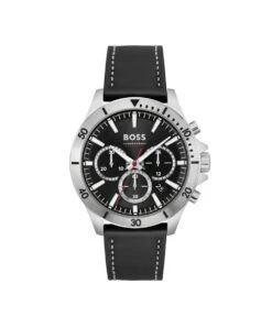 BOSS BOSS Troper Black Leather Strap Gents Watch