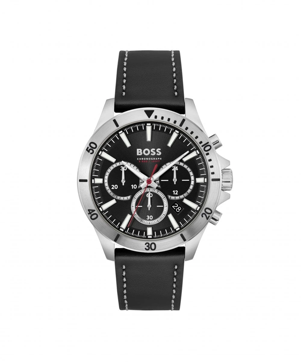 BOSS BOSS Troper Black Leather Strap Gents Watch 3 BOSS BOSS Troper Black Leather Strap Gents Watch