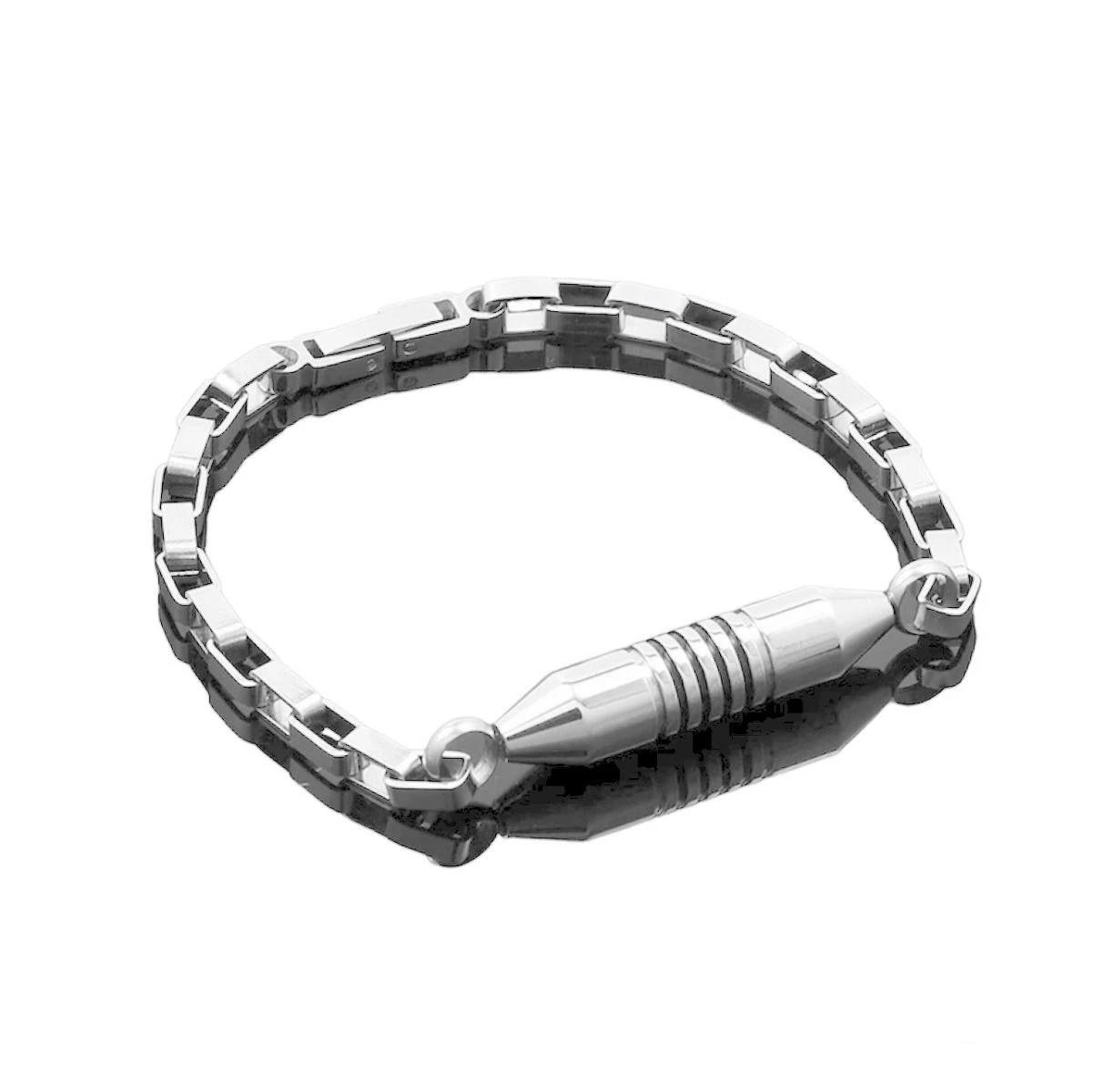 Bullet Bracelet - Stainless Steel Cremation Ashes Jewellery 3 Bullet Bracelet - Stainless Steel Cremation Ashes Jewellery