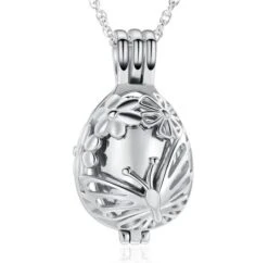 Butterfly Locket - Stainless Steel Cremation Ashes Jewellery Urn Pendant