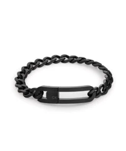 Calvin Klein Calvin Klein Chain Link Black Plated Gents Bracelet