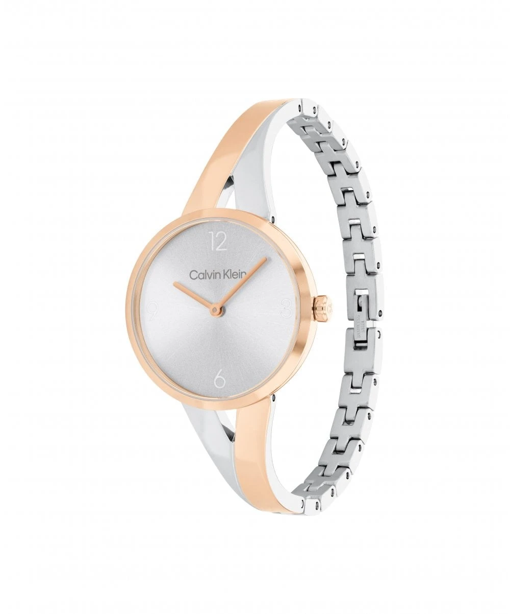 Calvin Klein Calvin Klein Joyful Two Tone Ladies Bangle Watch 4 Calvin Klein Calvin Klein Joyful Two Tone Ladies Bangle Watch - Image 2
