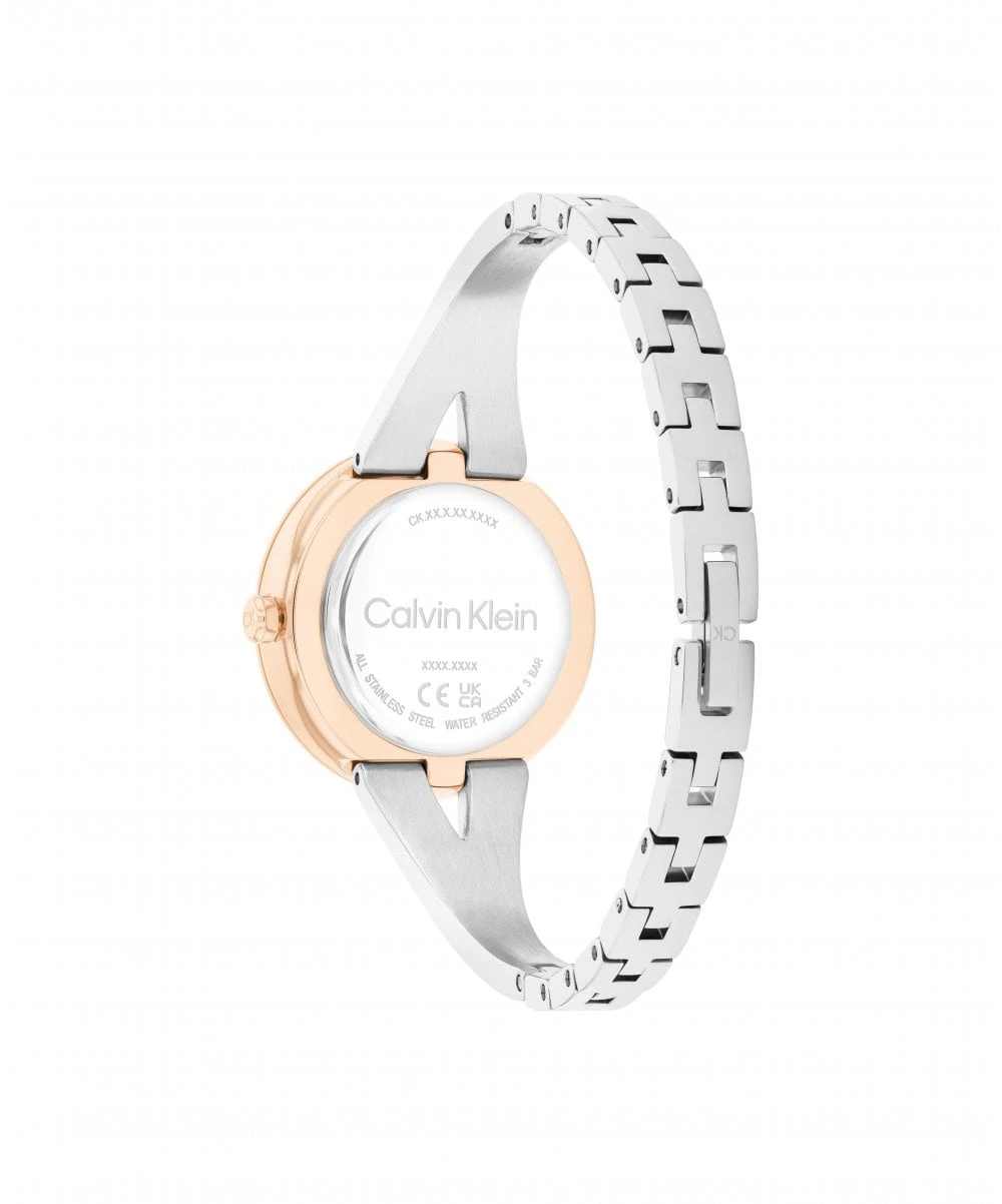 Calvin Klein Calvin Klein Joyful Two Tone Ladies Bangle Watch 5 Calvin Klein Calvin Klein Joyful Two Tone Ladies Bangle Watch - Image 3