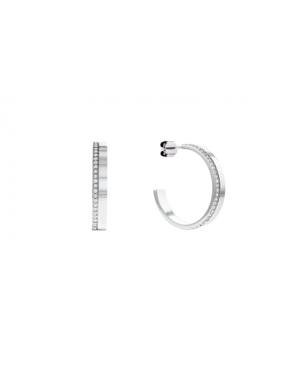 Calvin Klein Calvin Klein Minimal Linear Ladies Hoop Earrings 3 Calvin Klein Calvin Klein Minimal Linear Ladies Hoop Earrings