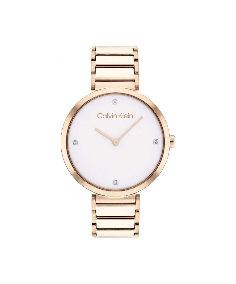 Calvin Klein Calvin Klein Minimalistic T Bar Rose Gold Plated Ladies Bracelet Watch 3 Calvin Klein Calvin Klein Minimalistic T Bar Rose Gold Plated Ladies Bracelet Watch