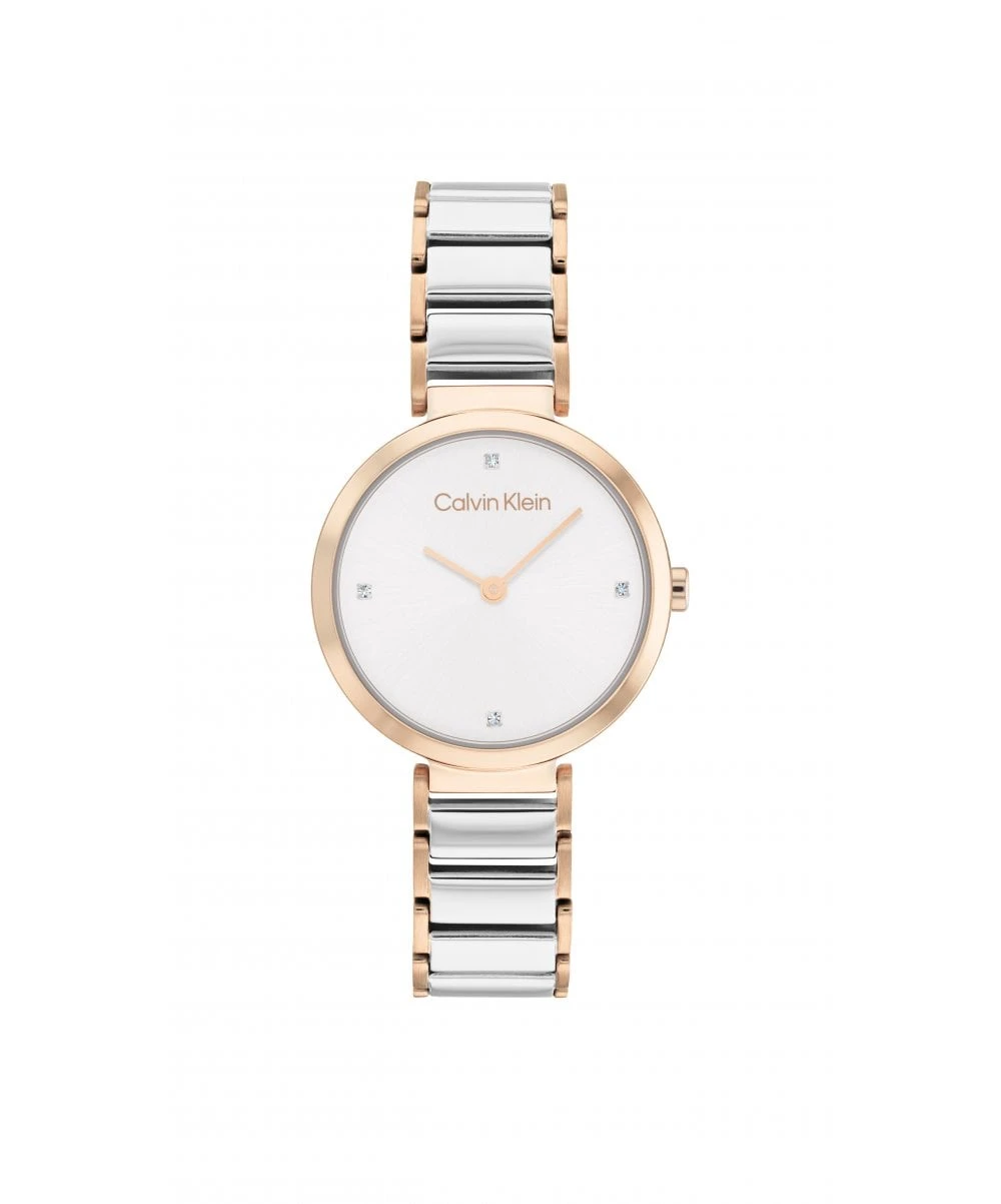Calvin Klein Calvin Klein Minimalistic T Bar Two Tone Ladies Bracelet Watch 3 Calvin Klein Calvin Klein Minimalistic T Bar Two Tone Ladies Bracelet Watch
