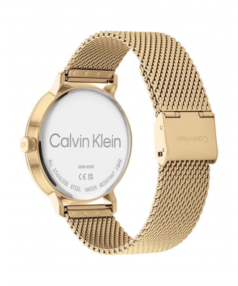 Calvin Klein Calvin Klein Modern Mesh Gold Plated Gents Bracelet Watch 5 Calvin Klein Calvin Klein Modern Mesh Gold Plated Gents Bracelet Watch - Image 3