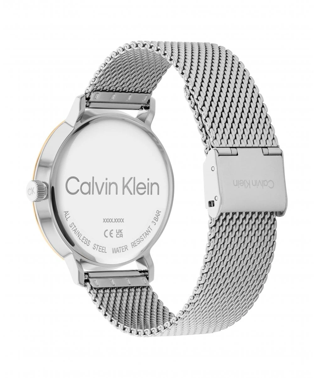 Calvin Klein Calvin Klein Modern Mesh Two Tone Gents Bracelet Watch 5 Calvin Klein Calvin Klein Modern Mesh Two Tone Gents Bracelet Watch - Image 3