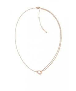 Calvin Klein Calvin Klein Sculptured Drops Rose Plated Ladies Necklace