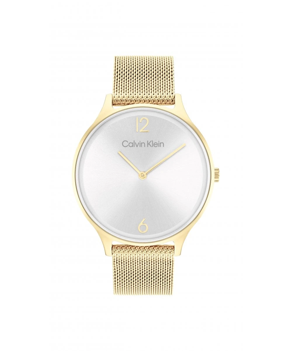 Calvin Klein Calvin Klein Timeless Mesh Gold Plated Ladies Bracelet Watch 3 Calvin Klein Calvin Klein Timeless Mesh Gold Plated Ladies Bracelet Watch