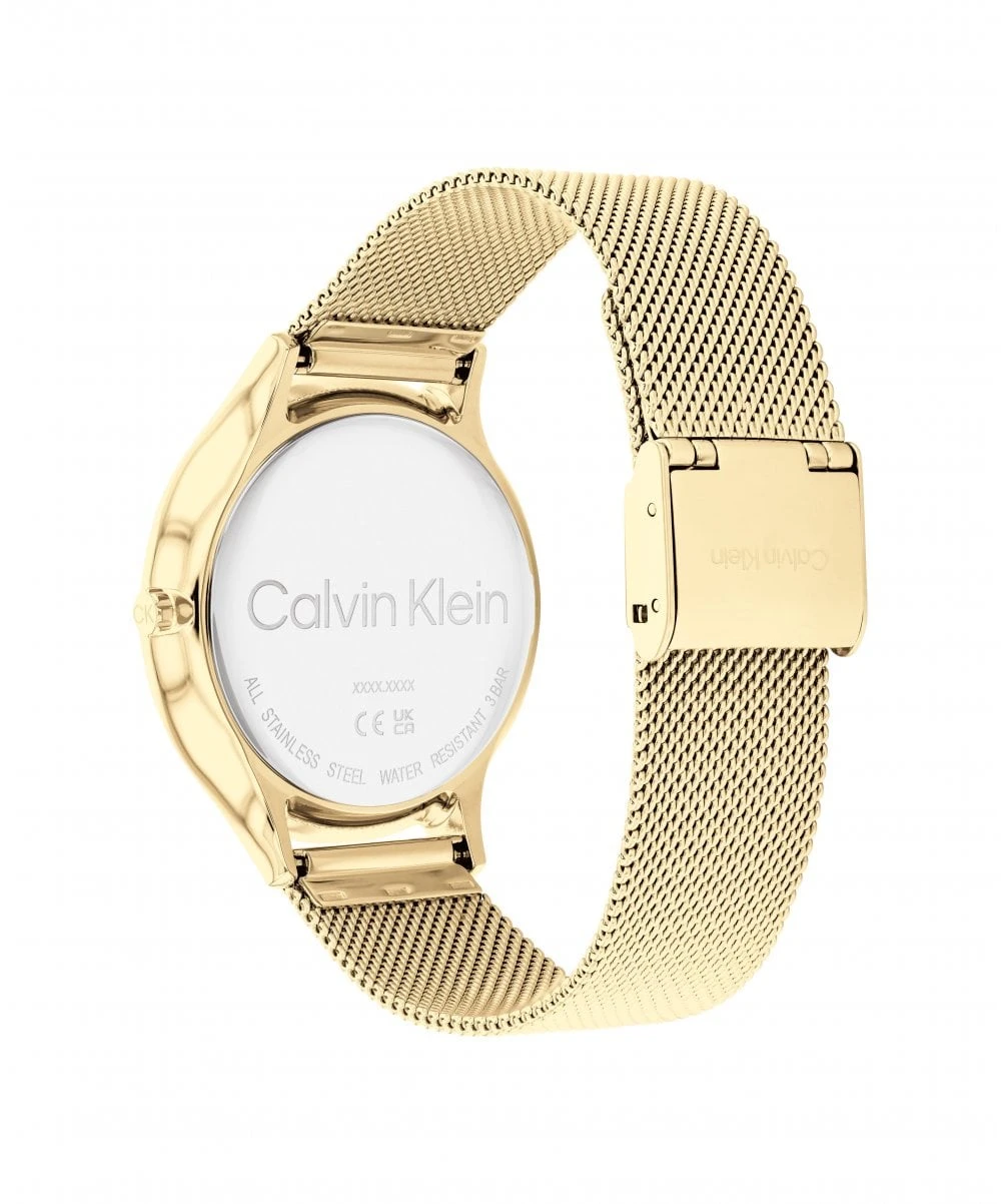 Calvin Klein Calvin Klein Timeless Mesh Gold Plated Ladies Bracelet Watch 5 Calvin Klein Calvin Klein Timeless Mesh Gold Plated Ladies Bracelet Watch - Image 3
