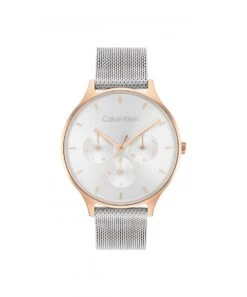 Calvin Klein Calvin Klein Timeless Mesh Two Tone Ladies Bracelet Watch