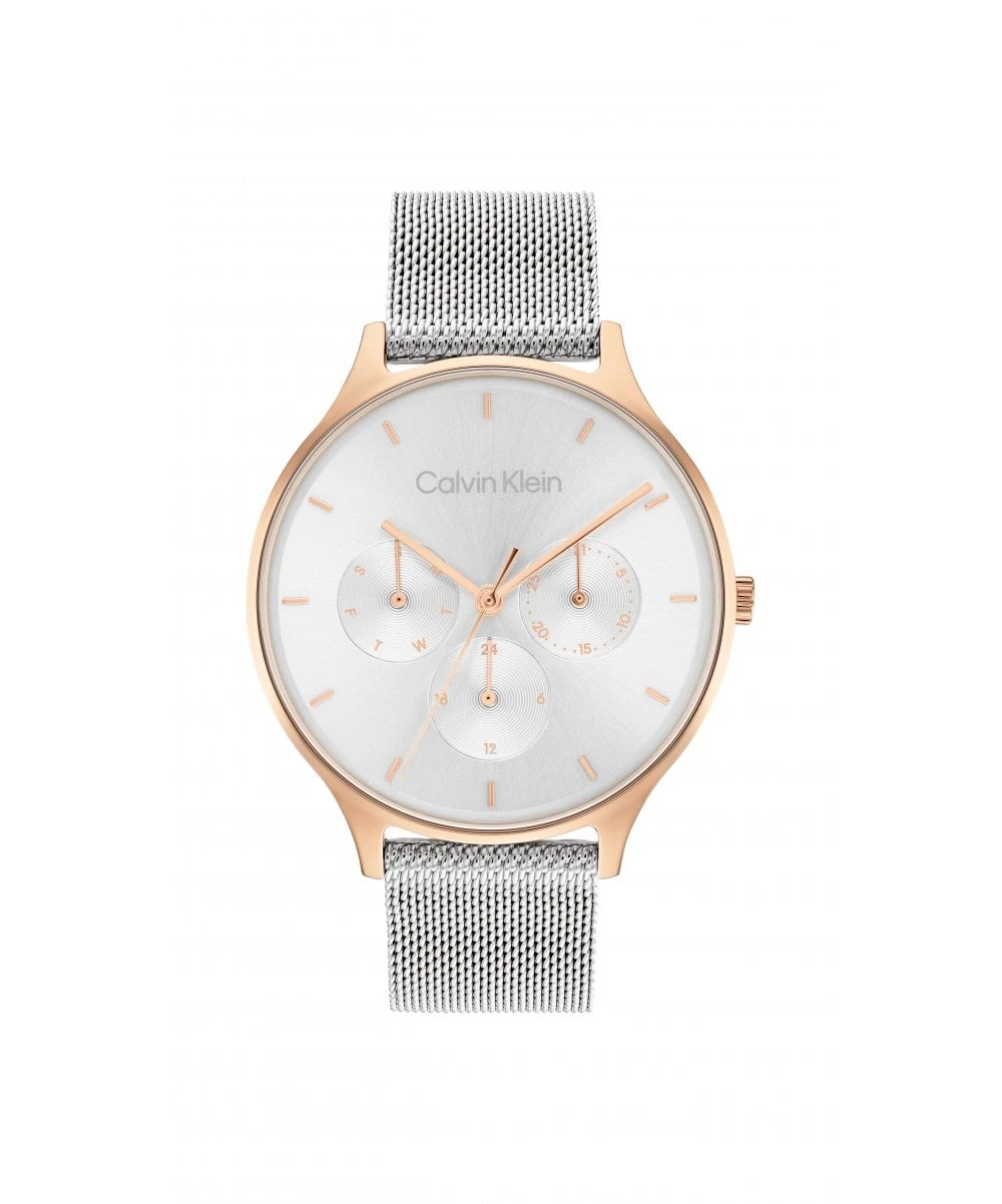 Calvin Klein Calvin Klein Timeless Mesh Two Tone Ladies Bracelet Watch 3 Calvin Klein Calvin Klein Timeless Mesh Two Tone Ladies Bracelet Watch