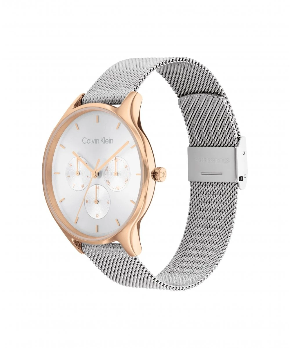 Calvin Klein Calvin Klein Timeless Mesh Two Tone Ladies Bracelet Watch 4 Calvin Klein Calvin Klein Timeless Mesh Two Tone Ladies Bracelet Watch - Image 2
