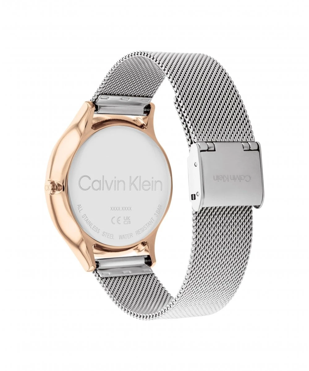 Calvin Klein Calvin Klein Timeless Mesh Two Tone Ladies Bracelet Watch 5 Calvin Klein Calvin Klein Timeless Mesh Two Tone Ladies Bracelet Watch - Image 3