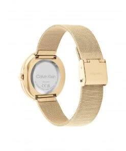 Calvin Klein Calvin Klein Twisted Bezel Gold Plated Ladies Mesh Watch 8 Calvin Klein Calvin Klein Twisted Bezel Gold Plated Ladies Mesh Watch -Ornaments Promotion Store calvin klein twisted bezel gold plated ladies mesh watch p3610 36707 image