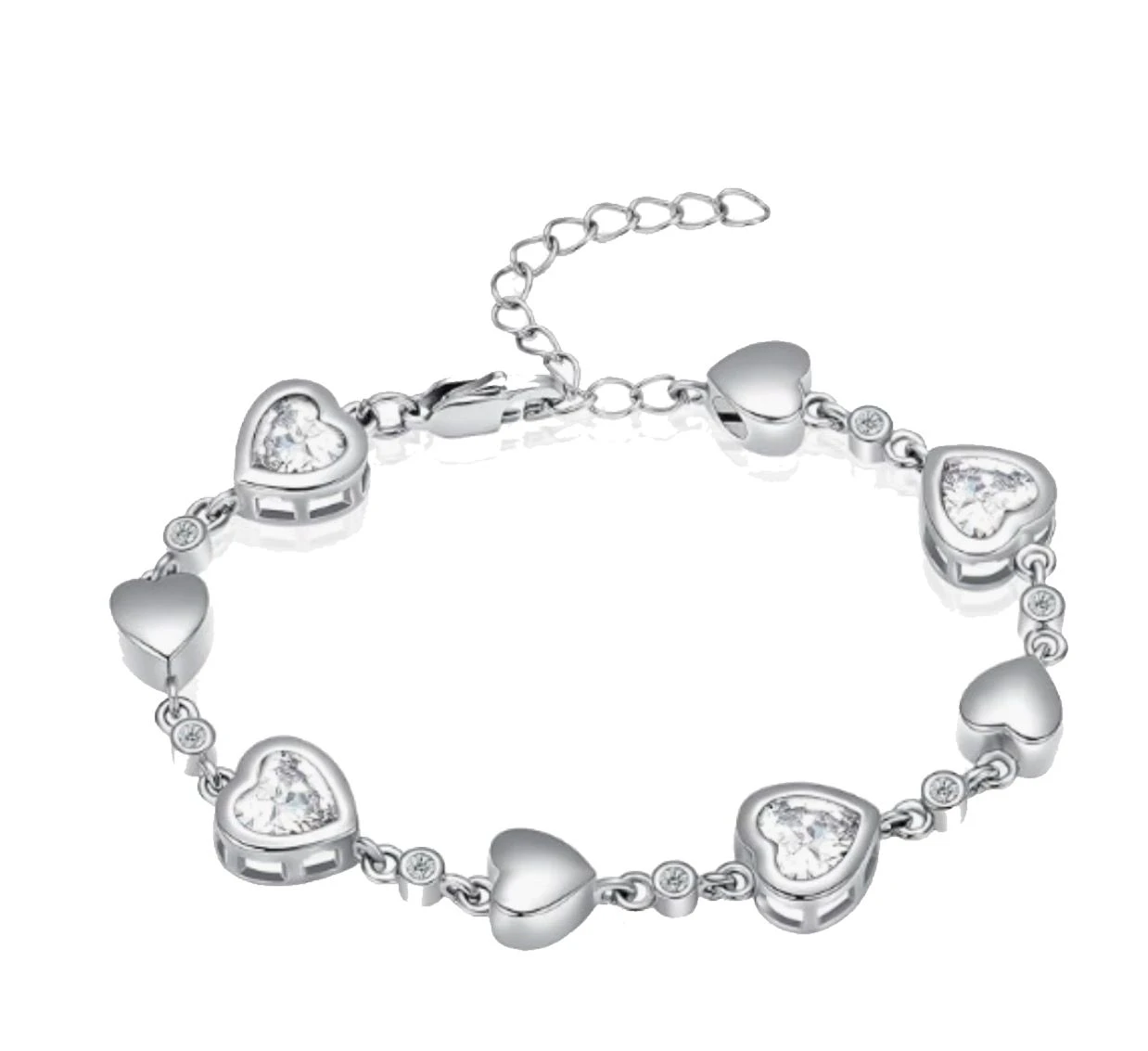 Chasing Hearts Bracelet - Stainless Steel Cremation Ashes Jewellery 3 Chasing Hearts Bracelet - Stainless Steel Cremation Ashes Jewellery