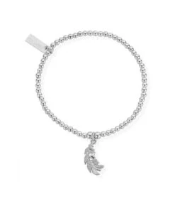 ChloBo ChloBo Cute Charm Heart In Feather Bracelet