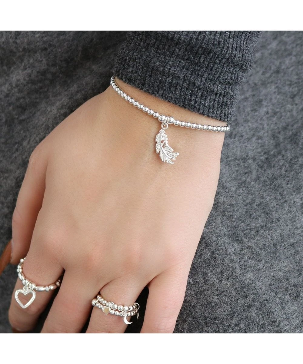 ChloBo ChloBo Cute Charm Heart In Feather Bracelet 4 ChloBo ChloBo Cute Charm Heart In Feather Bracelet - Image 2