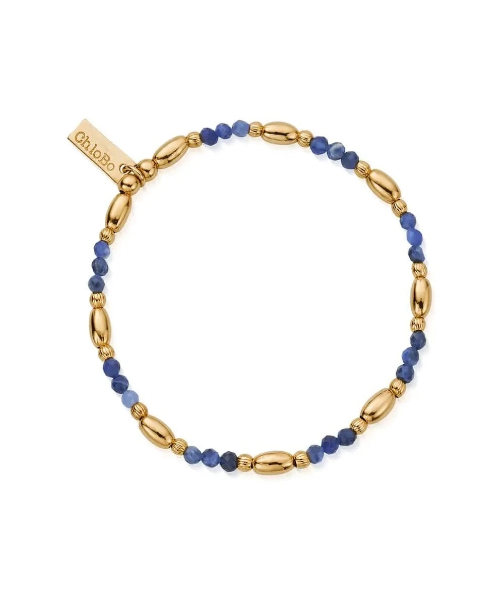ChloBo ChloBo Gold Balance Sodalite Bracelet 3 ChloBo ChloBo Gold Balance Sodalite Bracelet